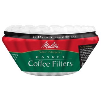 Melitta 62935 Coffee Filter, Basket, Paper, White, 100/PK