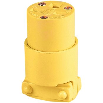 Eaton Wiring Devices 4227-BOX Electrical Connector, 2 -Pole, 15 A, 250 V, NEMA: NEMA 6-15, Yellow