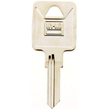 Hy-Ko 11010TM1 Key Blank, Brass, Nickel, For: Trimark Cabinet, House Locks and Padlocks