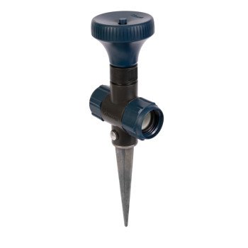 Gilmour 813403-1002 Adjustable Spot Sprinkler with Spike Base, 1250 ft, Metal/Plastic