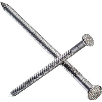Simpson Strong-Tie S10PTD5 Deck Nail, 10D, 3 in L, 304 Stainless Steel, Bright, Full Round Head, Annular Ring Shank