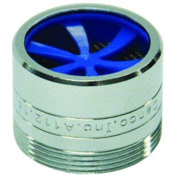 Danco 10476 Faucet Aerator, 15/16-27 x 55/64-27 Male x Female Thread, Brass, Chrome Plated, 1.5 gpm