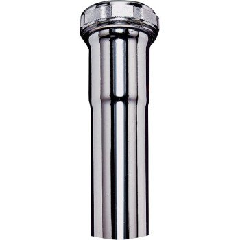 Plumb Pak PP13-8CP Pipe Extension Tube, 1-1/2 in, 8 in L, Slip-Joint, Brass, Chrome