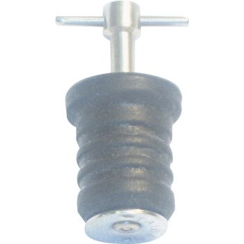 US Hardware M-162C Drain Plug, T-Handle, Brass, For: 1 in Dia Drain