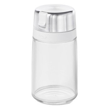 Oxo 1272380 Sugar Dispenser, 9 oz Capacity, Plastic/Stainless Steel, Clear