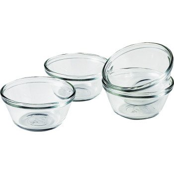 Oneida 81672L11 Custard Cup, 6 oz Capacity, Glass, Clear, Dishwasher Safe: Yes