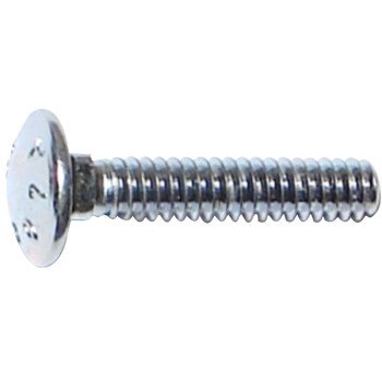 Midwest Fastener 53646 Carriage Bolt, 5/8-11 Thread, 12 in OAL, Galvanized, 15/PK