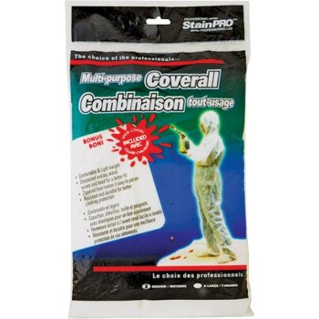 748 8.5X13.5 WHITE COVERALL PA