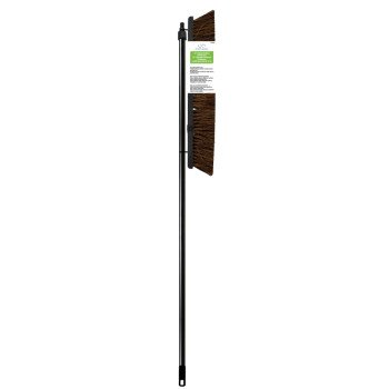 Simple Spaces 92008 Push Broom, 3-1/4 in L Trim, 56-1/8 in L, Threaded, Wood Handle