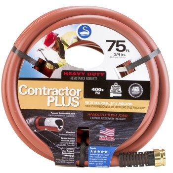 Swan SNCG34075 Garden Hose, 75 ft L, Rubber/Vinyl, Red