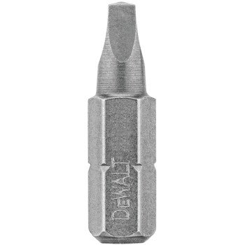 DEWALT DW2203 Screwdriver Bit, #3 Drive, Square Recess Drive, 1/4 in Shank, Hex Shank, 1 in L, Steel