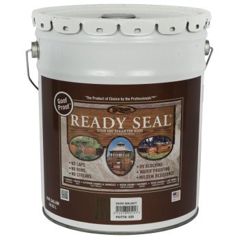 Ready Seal 525 Stain and Sealer, Dark Walnut, 5 gal, Pail