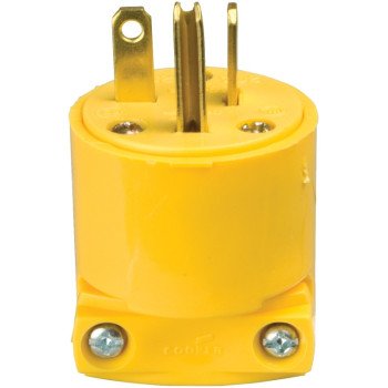 Eaton Wiring Devices 4509-BOX Electrical Plug, 2 -Pole, 20 A, 250 V, NEMA: NEMA 6-20, Yellow