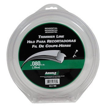 Arnold WLS-180 Trimmer Line, 0.080 in Dia, 300 ft L, Nylon