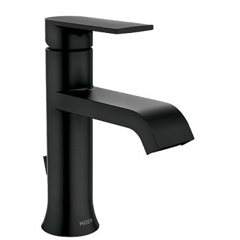 Moen Genta Series 84760BL Bathroom Faucet, 1.2 gpm, 1-Faucet Handle, Metal, Matte Black, 4 in Faucet Centers