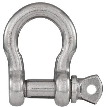 National Hardware N100-279 Anchor Shackle, 5/16 in Trade, 1650 lb Working Load, 9/32 in Dia Wire, 316 Grade