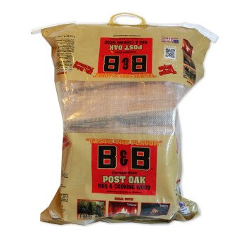 B & B Charcoal 00117 Cooking Log, Post Oak, Wood, 90 min Burn Time, 1.25 cu-ft