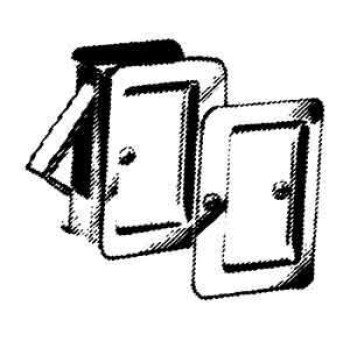 Weiser Square Pocket Door Lock Series 9W10300-003 Passage, Universal Hand, Satin Nickel, 2-3/8 in Backset