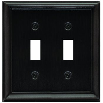 2-204TT WALLPLATE DBL-T PEWTER