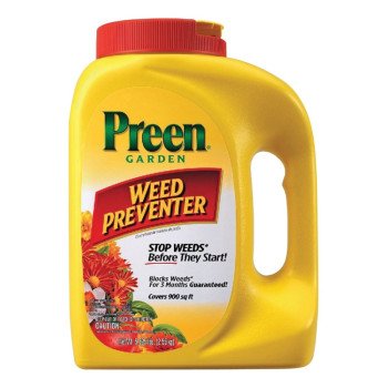 Preen 24-63795 Weed Preventer, Granular, 5-5/8 lb Bottle