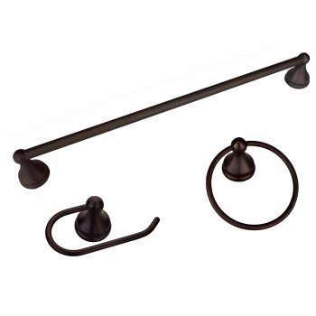 Boston Harbor 5003ORB Venetian Bath Hardware Set, Steel/Stainless Steel/Zinc, Oil Rubbed Bronze, 3-Piece