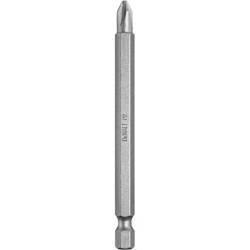 DEWALT DW2032 Power Bit, #2 Drive, Phillips Drive, 1/4 in Shank, Hex Shank, 3-1/2 in L, Steel