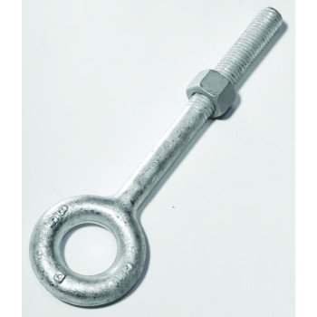 Baron 24-1/2X3-1/4 Eye Bolt, 1/2 in Thread, 2200 lb Working Load, Galvanized Steel