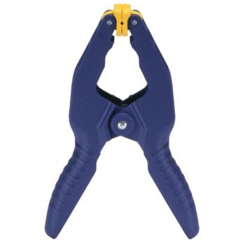 Irwin 58200 Spring Clamp, 2 in Clamping, Resin, Blue/Yellow