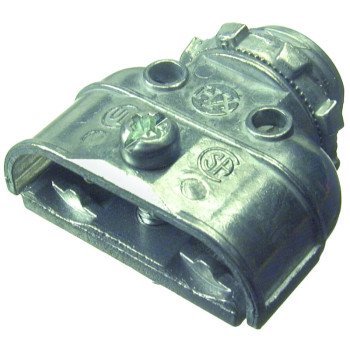 Halex 21580 Duplex Connector, 3/8 in, Zinc