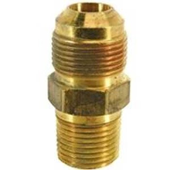 BrassCraft MAU2-10-8 Gas Adapter, 5/8 x 1/2 in, Flare x MIP, 2 in L, 5/8 in OD