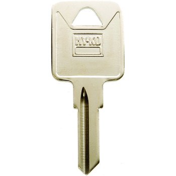 Hy-Ko 11010TM10 Key Blank, Brass, Nickel, For: Trimark Cabinet, House Locks and Padlocks