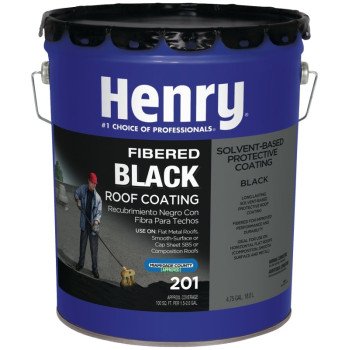 Henry HE201071 Roof Coating, Black, 18 L, Liquid