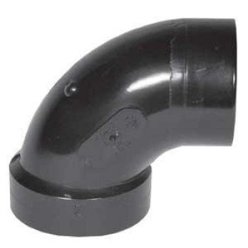 IPEX 027230 Pipe Elbow, 1-1/4 in, Hub x Spigot, 90 deg Angle, ABS, SCH 40 Schedule