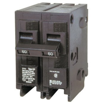 Siemens Q260 Circuit Breaker, Mini, 60 A, 2 -Pole, 120/240 V, Fixed Trip, Plug Mounting