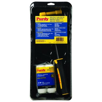 Purdy White Dove 14C810600 Jumbo Mini Paint Roller Kit, Plastic, 4-Piece