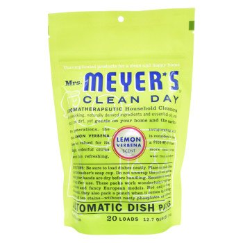 Mrs. Meyer's 14264 Dishwasher Soap Pack, Citrus, White