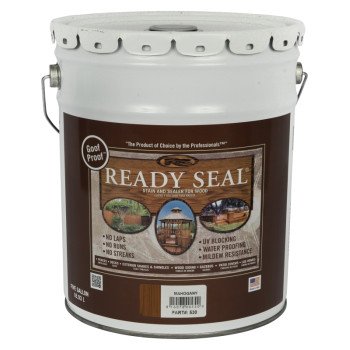 Ready Seal 530 Stain and Sealer, Mahogany, 5 gal, Pail