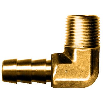 139-10D  BARB - HOSE BRASS 90E