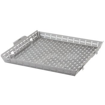 Weber Crafted Series 7673 Roasting Basket, 16.3 in L, 17.2 in W, Stainless Steel