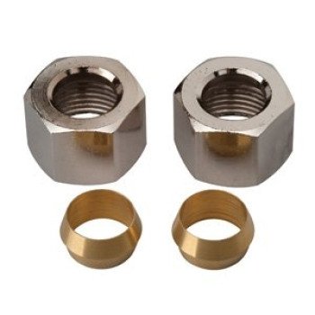 Moen M-Line Series M4401 Nut with Sleeves, 3/8 in, Compression