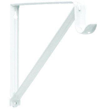 RP-0045-WT SHELF/ROD BRKT WHT 