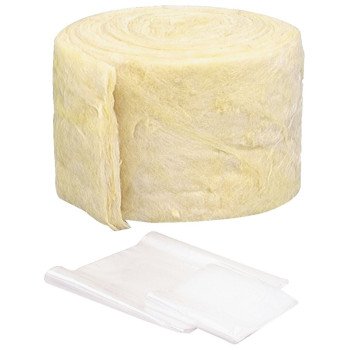 M-D 04937 Pipe Insulation Wrap, 25 ft L, 1/2 in Thick, Fiberglass, Yellow