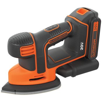 Black+Decker MOUSE BDCMS20C Sander, Tool Only, 20 V, 1.5 Ah