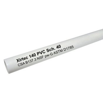 IPEX 022748 Pipe, 1/2 in, 10 ft L, SCH 40 Schedule, White