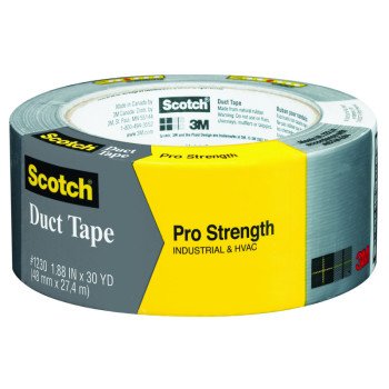 Scotch 1230-A Duct Tape, 30 yd L, 1.88 in W, Gray