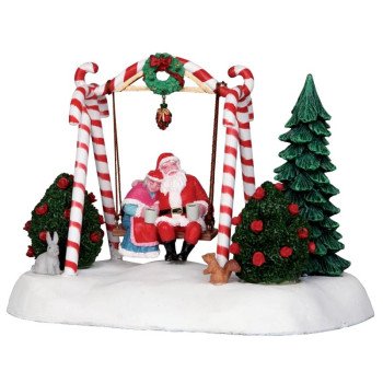 LIC LTD 24479 Santa Swing, Santa's Wonderland, Polyresin