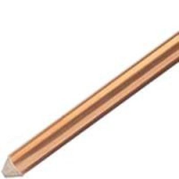 nVent ERICO 615800UPC Grounding Rod, 5/8 in Dia Nominal, 10 ft L, Steel