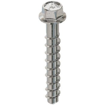 Simpson Strong-Tie Titen HD THD37300HC30 Heavy-Duty Screw Anchor, 3/8 in Dia, 3 in L, Carbon Steel, Zinc Plated