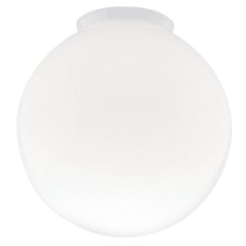 Westinghouse 8557100 Light Shade, 8 in Dia, Globe, Glass, White, Gloss