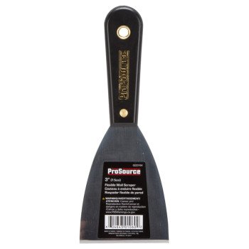 ProSource 01060 Wall Scraper, 3 in W Blade, Full Tang Blade, HCS Blade, Nylon Handle, Comfort Grip Handle, 7-7/8 in OAL